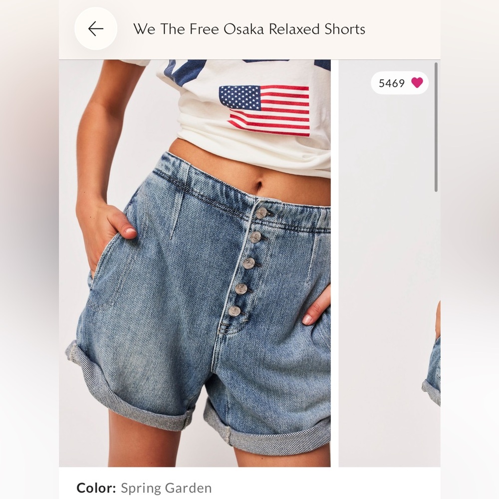 We The Free Osaka Relaxed Denim Shorts